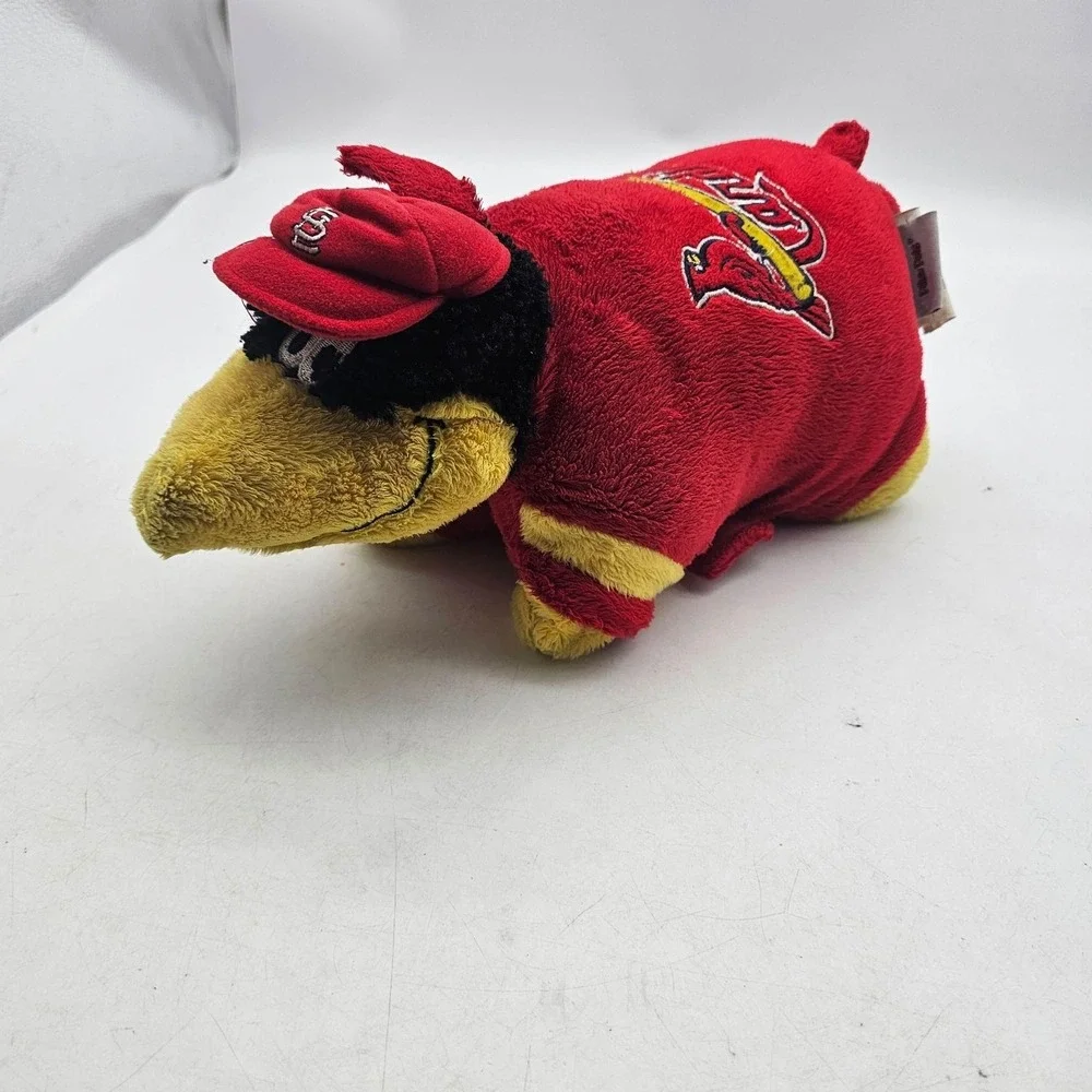 St. Louis Cardinals Plush Figure One Size Red MLB Baseball Folding Pillow Pets